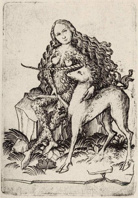 Femme sauvage et licorne, 1460